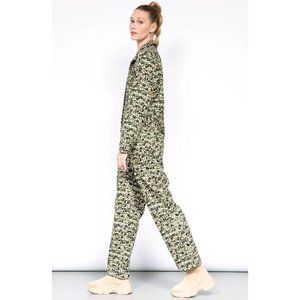 BP. + Wildfang Utility Long Sleeve Jumpsuit in Etched Reptile - Sz S - NWT